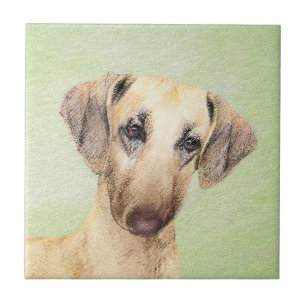 Sloughis-Malerei - Niedliche Original Hunde-Kunst Fliese