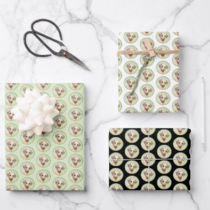 Sloughis-Malerei - Niedliche Original Hunde-Kunst Geschenkpapier Set