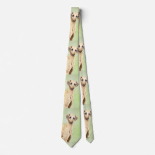 Sloughis-Malerei - Niedliche Original Hunde-Kunst Krawatte