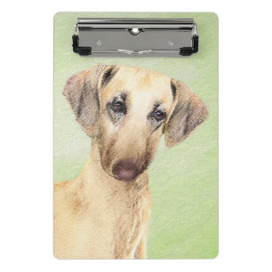 Sloughis-Malerei - Niedliche Original Hunde-Kunst Mini Klemmbrett