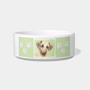Sloughis-Malerei - Niedliche Original Hunde-Kunst Napf