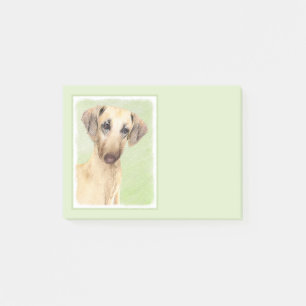 Sloughis-Malerei - Niedliche Original Hunde-Kunst Post-it Klebezettel