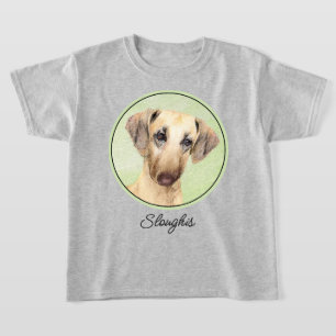 Sloughis-Malerei - Niedliche Original Hunde-Kunst T-Shirt