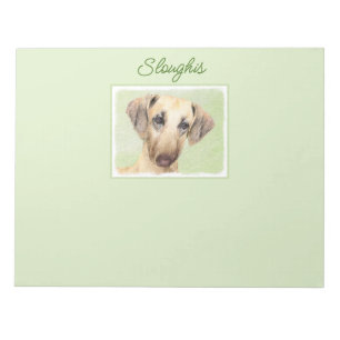 Sloughis-Malerei - Niedliches Original-Hundeart-Ed Notizblock