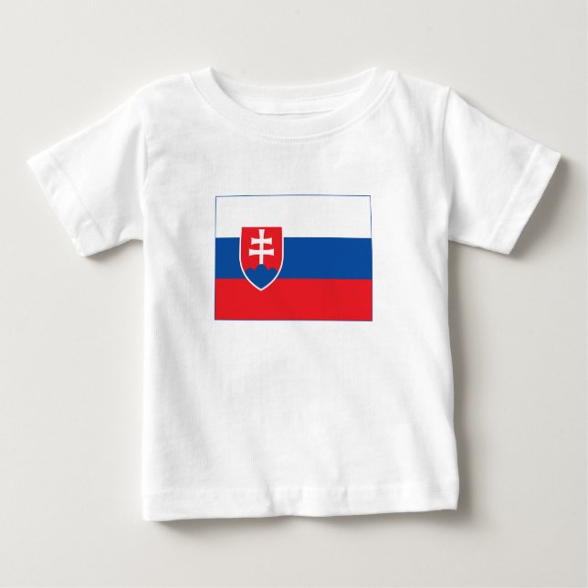 Slovakia Flag Baby T-shirt (Vorderseite)