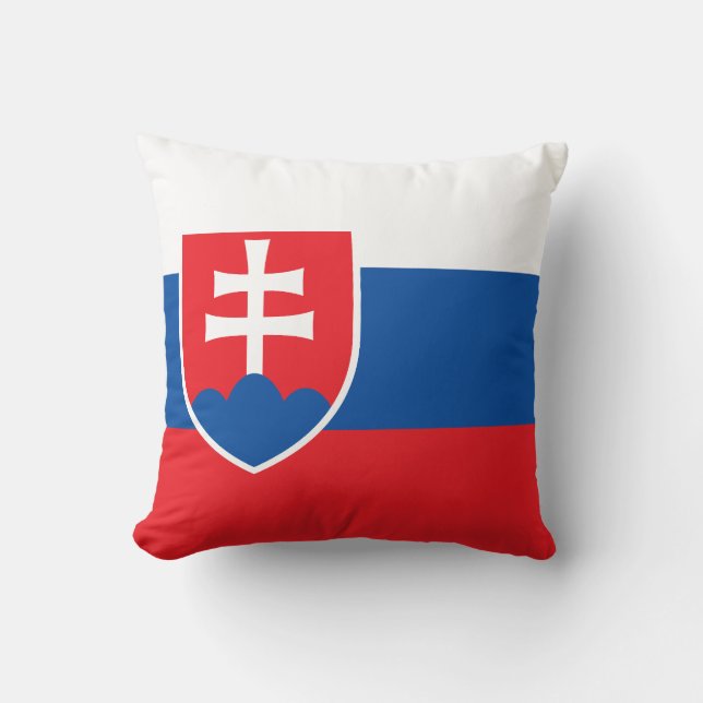 Slovakia Flag Kissen (Vorderseite)