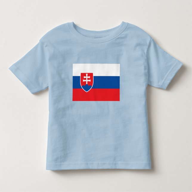 Slovakia Flag Kleinkind T-shirt (Vorderseite)