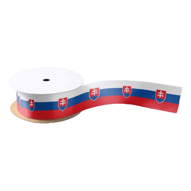 Slovakia Flag Satinband (Spule)