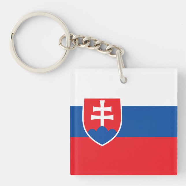 Slovakia Flag Schlüsselanhänger (Vorderseite)