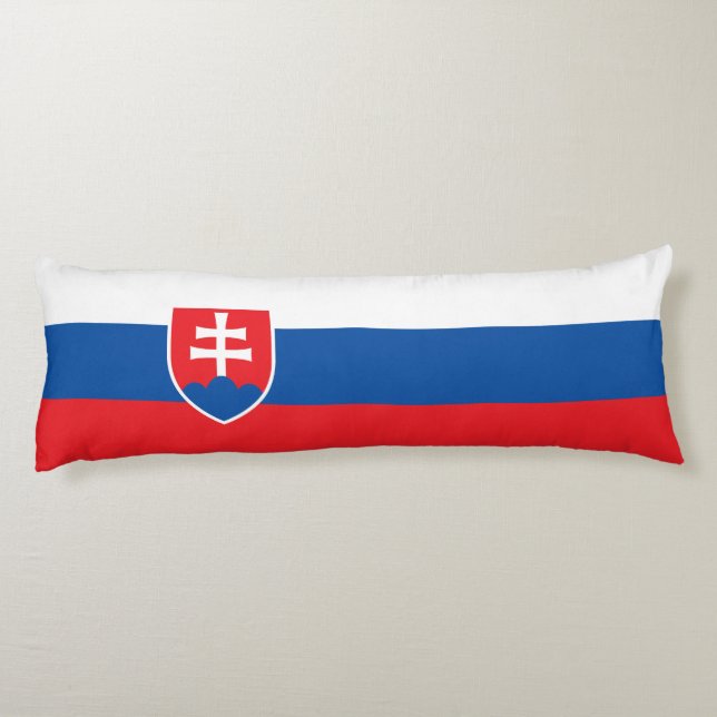 Slovakia Flag Seitenschläferkissen (Rückseite)