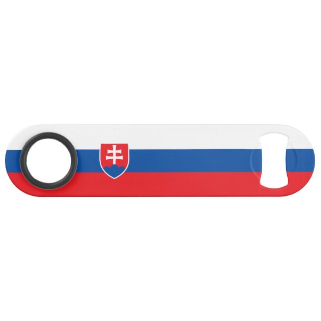 Slovakia Flag Speed Flaschenöffner (Vorderseite (Horizontal))
