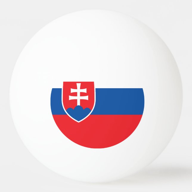 Slovakia Flag Tischtennisball (Vorderseite)