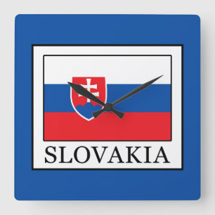 Slovakia Quadratische Wanduhr