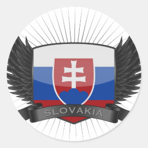 SLOVAKIA RUNDER AUFKLEBER