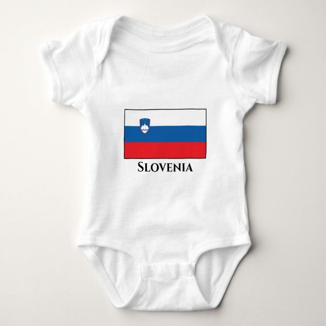 Slovenia Flag Baby Strampler (Vorderseite)