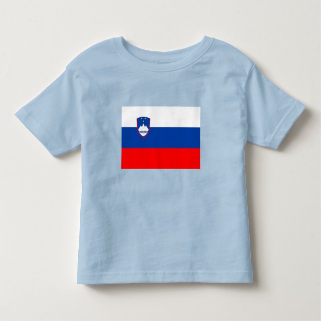 Slovenia Flag Kleinkind T-shirt (Vorderseite)