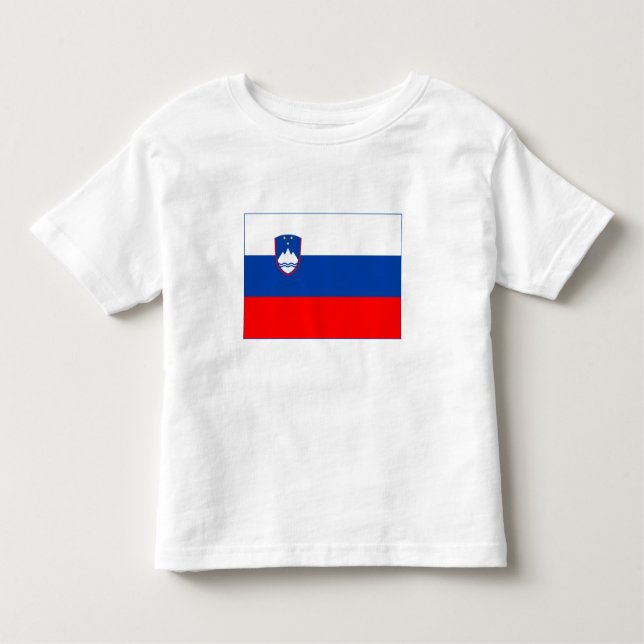 Slovenia Flag Kleinkind T-shirt (Vorderseite)