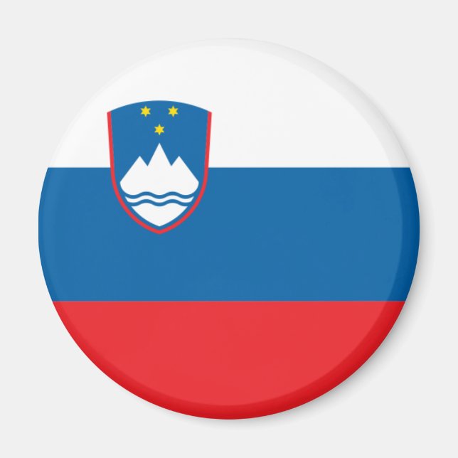 Slovenia Flag Magnet (Vorne)