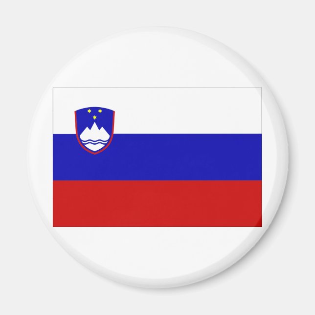 Slovenia Flag Magnet (Vorne)