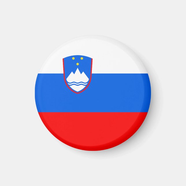 Slovenia Flag Magnet (Vorne)