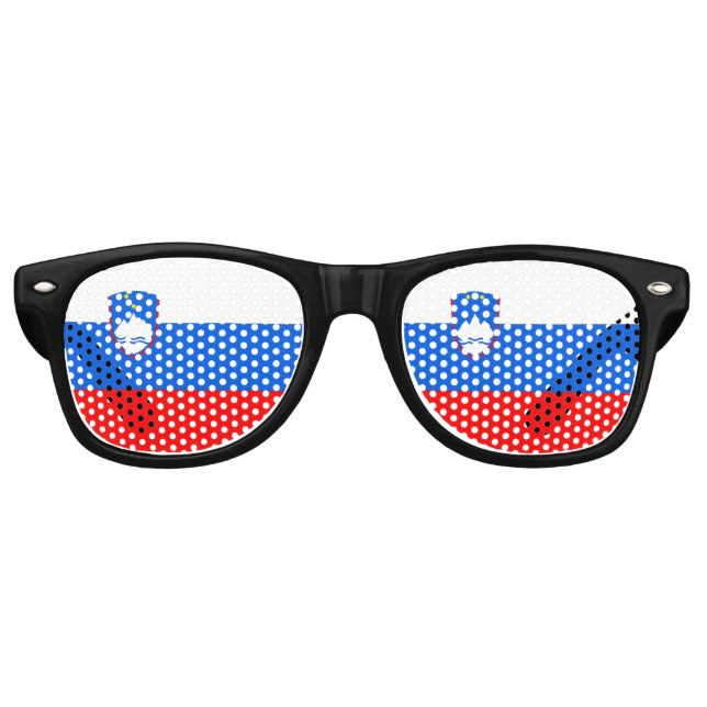 Slovenia Flag Partybrille (Vorderseite)