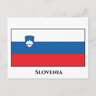 Slovenia Flag Postkarte