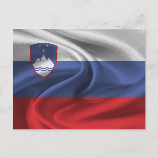 Slovenia Flag Postkarte (Vorderseite)