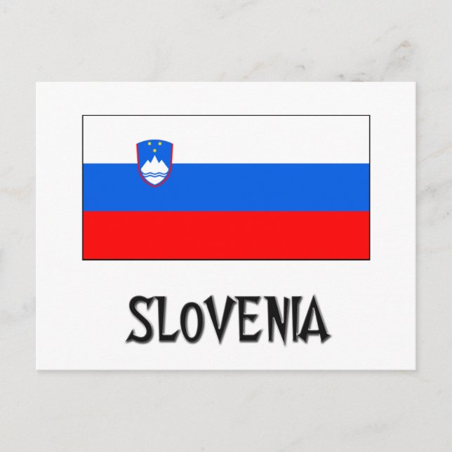 Slovenia Flag Postkarte (Vorderseite)
