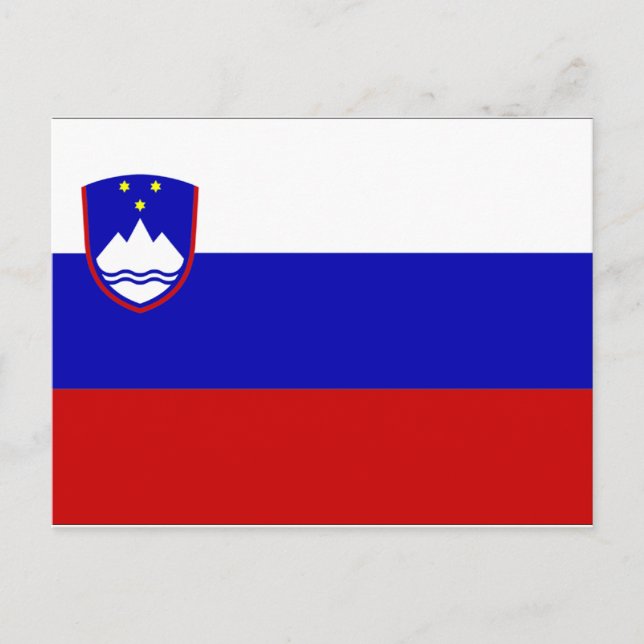 Slovenia Flag Postkarte (Vorderseite)