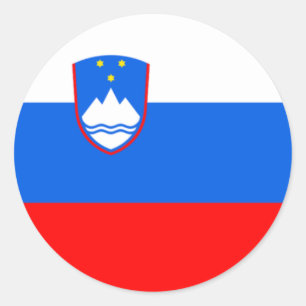 Slovenia Flag Runder Aufkleber