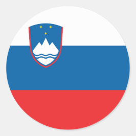 Slovenia Flag Runder Aufkleber