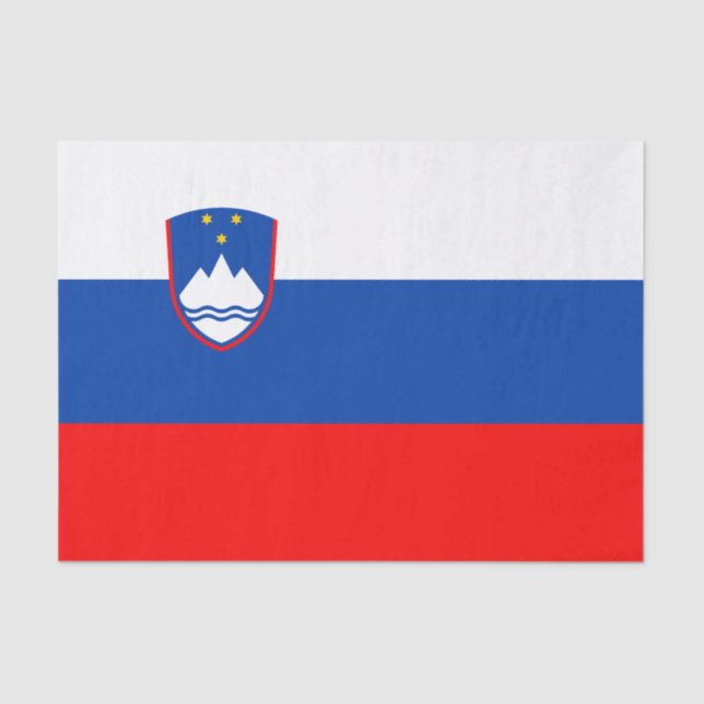 Slovenia Flag Seidenpapier (Vorderseite)