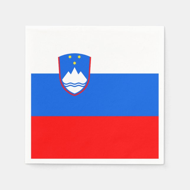 Slovenia Flag Serviette (Vorderseite)