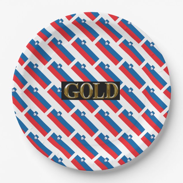 SLOVENIA GOLD PAPPTELLER (Vorderseite)