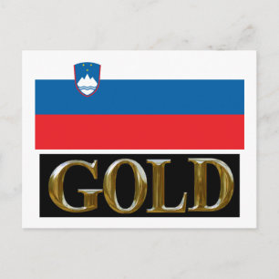 SLOVENIA GOLD POSTKARTE