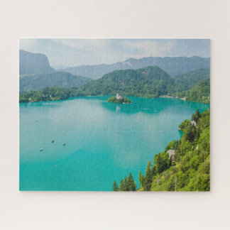 Slovenia Jigsaw Puzzle - Lake Bled from castle