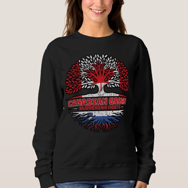 Slovenia Slovenian Canadian Canada Sweatshirt (Vorderseite)