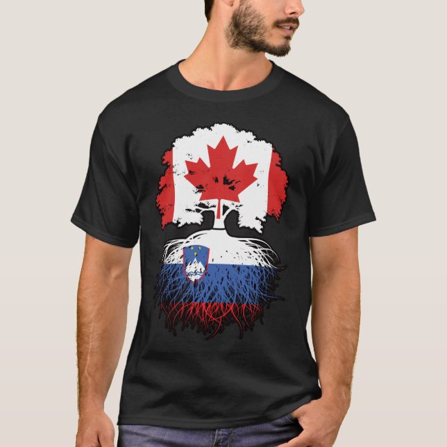 Slovenia Slovenian Canadian Canada T-Shirt (Vorderseite)