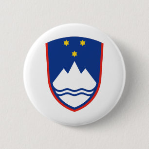 Slovenia-Wappen Button