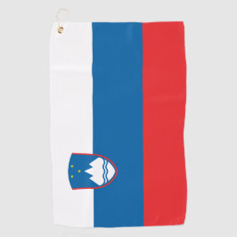 Slovenien Flag & Slovenien golfurlaub /sport Golfhandtuch