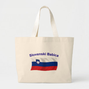 Slovenski Babica (Großmutter) Jumbo Stoffbeutel