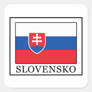 Slovensko Quadratischer Aufkleber