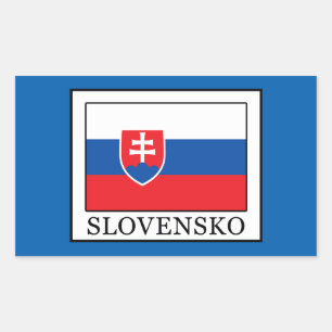 Slovensko Rechteckiger Aufkleber