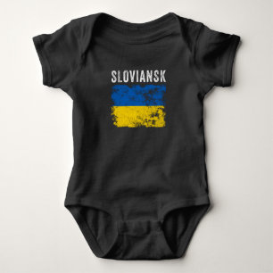 Sloviansk Ukraine Ukrainisch Patriotisch Baby Strampler