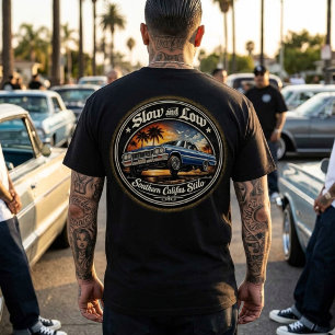 Slow and Low Califas Stilo Rückendruck T-Shirt