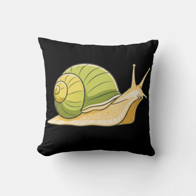 Slow and Steady Snail-Calm Everyday Comfort Décor Kissen (Vorderseite)