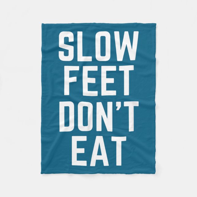 Slow Feet Don't Eat Baseball  Fleecedecke (Vorderseite)