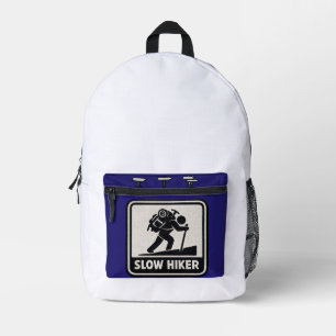 Slow Hiker Grafik-Rucksack Bedruckter Rucksack