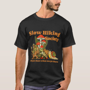 Slow-Hiking-Gesellschaft Faultier Schnecke Schildk T-Shirt