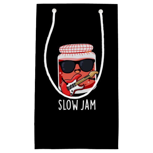 Slow Jam Funny Food Puff Dark BG Kleine Geschenktüte (Vorderseite)